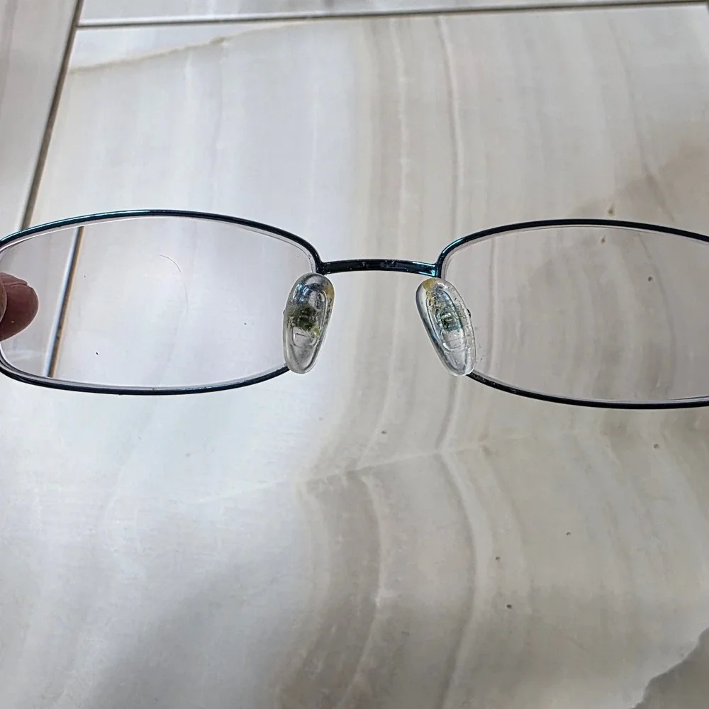 Zenni Optical 411516 Blue Rectangular Frames Only Full‎ Rim Frame with Case D1